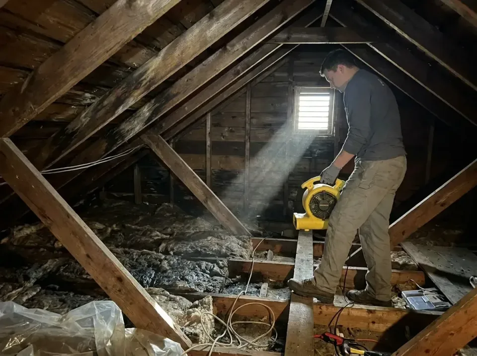 attic-water-damage-drying-proc-007 — frequently asked questions, Emergency Water Extraction & 24/7 Flood Response in West Be…